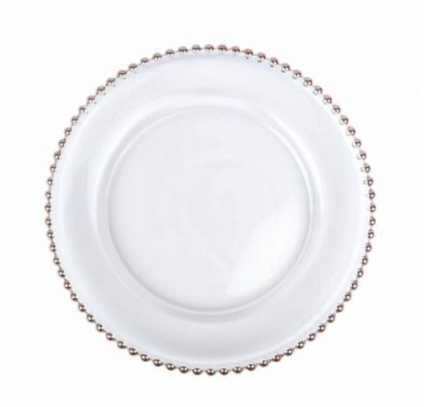 Glass Beaded charger plate | 12inch - Image 2