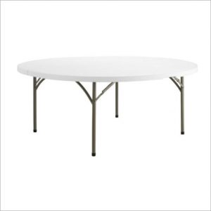 72" Round Plastic Table