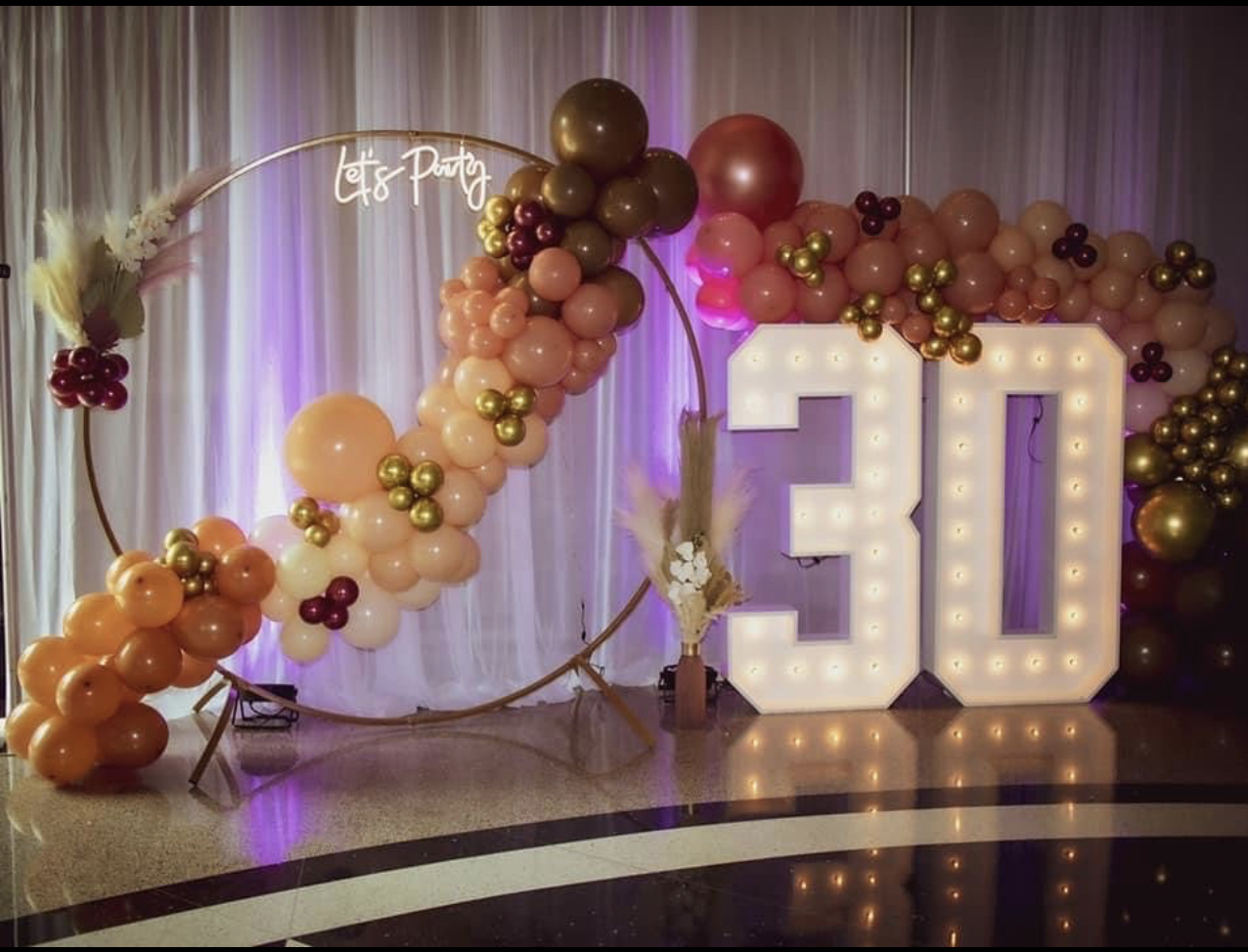 Wooden LED Number Marquee