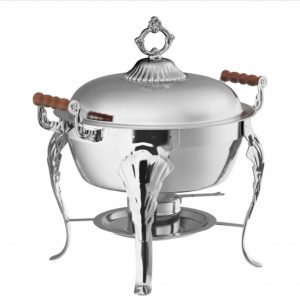 5qt Half Size Round Chafer