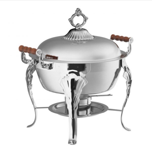 5qt Half Size Round Chafer