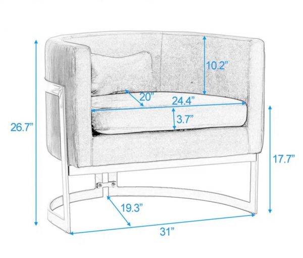 Aurora Luxe Armchair - Image 4