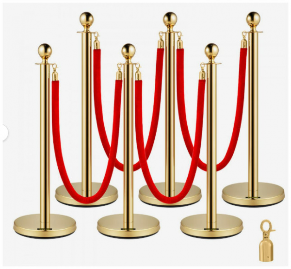 5 FT-1.5 M Stanchion Rope with Satin Ends for Rope Style Crowd Control / Guidance Stanchion - Image 3