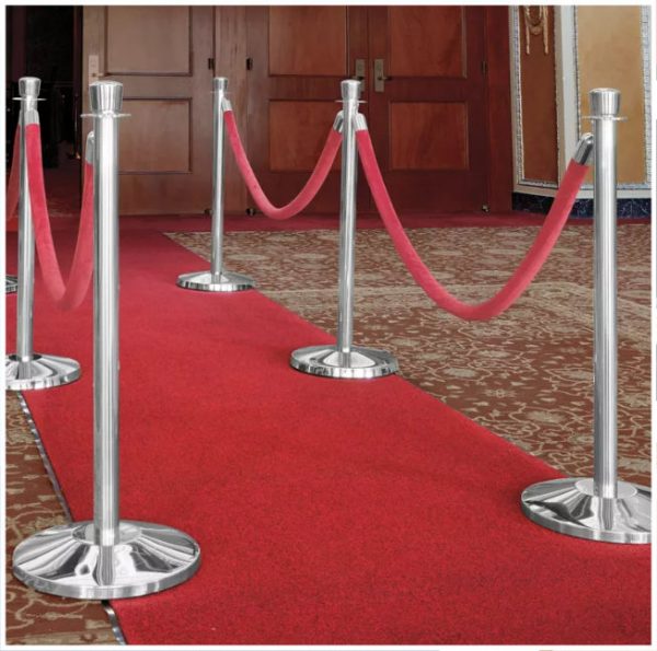 5 FT-1.5 M Stanchion Rope with Satin Ends for Rope Style Crowd Control / Guidance Stanchion