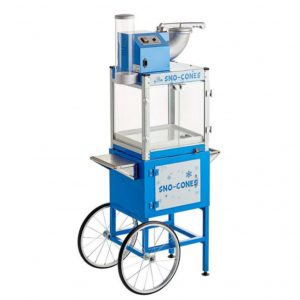 Sno-Cone Machine with Cup Dispenser and Cart
